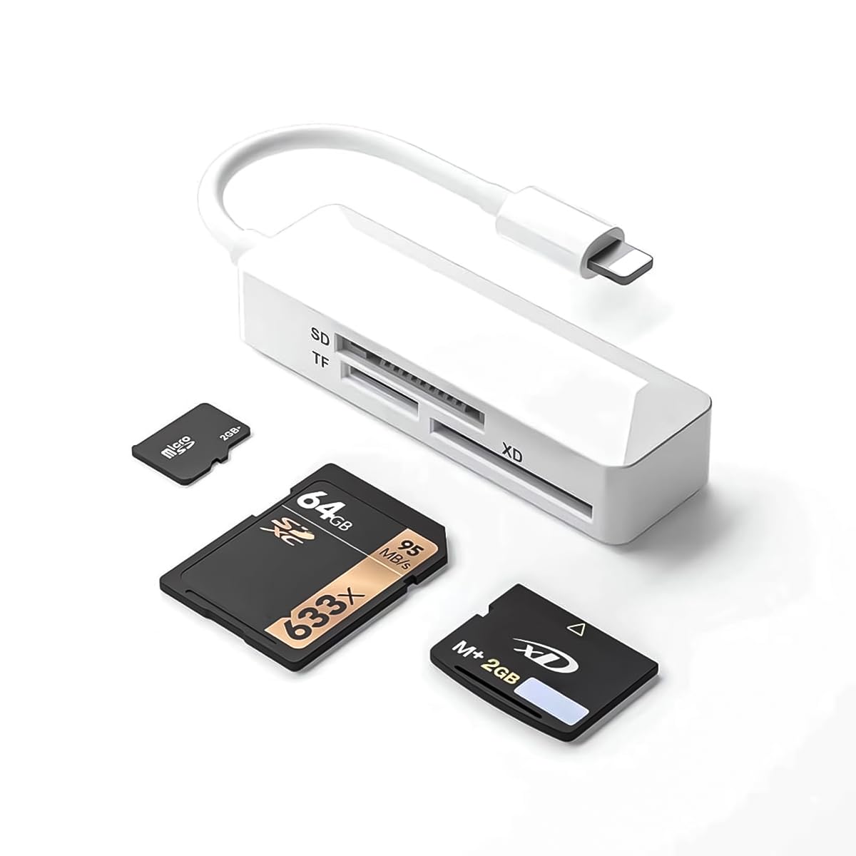 Verilux SD Card Reader for iPhone, Light-ning Connector Memory SD Card Reader Adapter High-Speed/SD/FTXD Picture Card Camera Adapter for iPhone 14/13/12/11/XS/XR/X/8/7/6/5 Verilux SD Card Reader for iPhone, Light-ning Connector Memory SD Card Reader Adapter High-Speed/SD/FTXD Picture Card Camera Adapter for iPhone 14/13/12/11/XS/XR/X/8/7/6/5